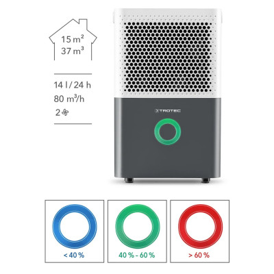 Осушувач повітря Trotec TTK 32 E до 15 м², 14 літрів