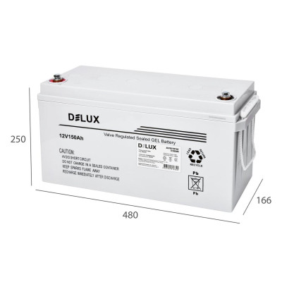 Акумулятор гелевий DELUX LB 12V 150AH