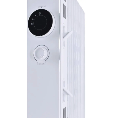 Радіатор масляний LUXELL LUX-1230S, 11 ребер, 3 рівні потужності, 2300 Вт, White,