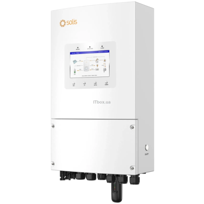 Сонячний гібридний інвертор Solis S6-EH1P6K-L-PLUS (6 кВт, 1 фаза, 2 MPPT, LV, Wi-Fi)