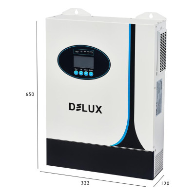 Гібридний інвертор DELUX_NKH-3,6KW 24V 100А MPPT__гібридний сонячний